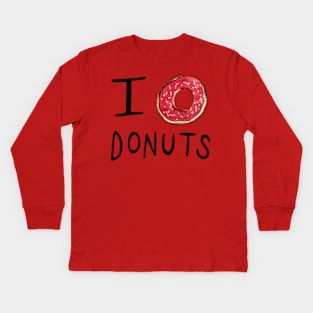 I ❤ Donuts Kids Long Sleeve T-Shirt